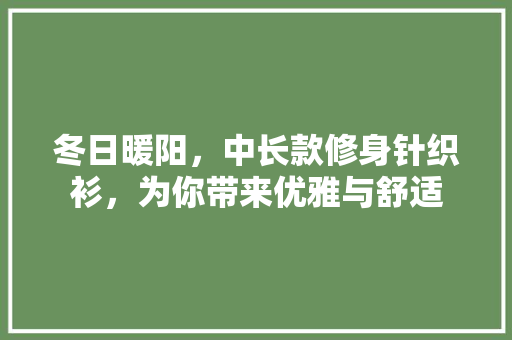 冬日暖阳，中长款修身针织衫，为你带来优雅与舒适