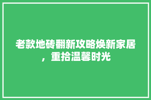 老款地砖翻新攻略焕新家居，重拾温馨时光