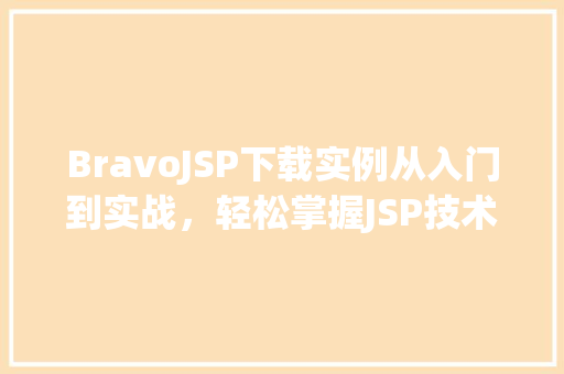 BravoJSP下载实例从入门到实战，轻松掌握JSP技术